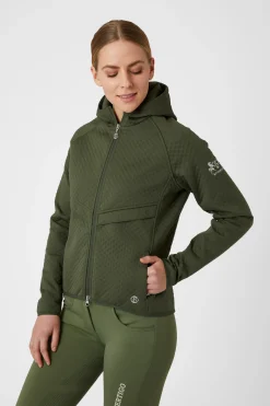 Sale bvertigo B Vertigo Norah hettejakke med scubastoff, dame WildGrassGreen
