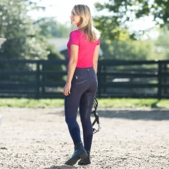 Clearance bvertigo B Vertigo Olivia helforsterket ridebukse med silikon, dame DarkNavy