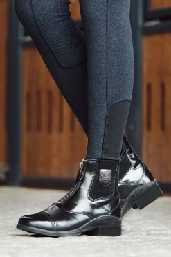 Best bvertigo B Vertigo Saturn jodhpursko i lær med frontglidelås, dame Black