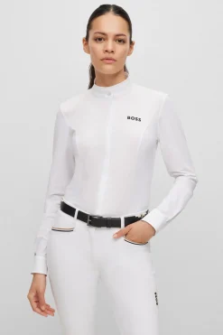 Outlet boss Emma Showbluse for kvinner White