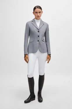 Sale boss Emma showbluse Houndstooth Grey