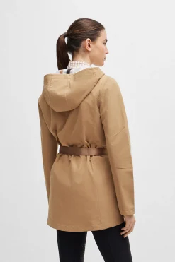 Sale boss Lenie Hard Shell parka Camel
