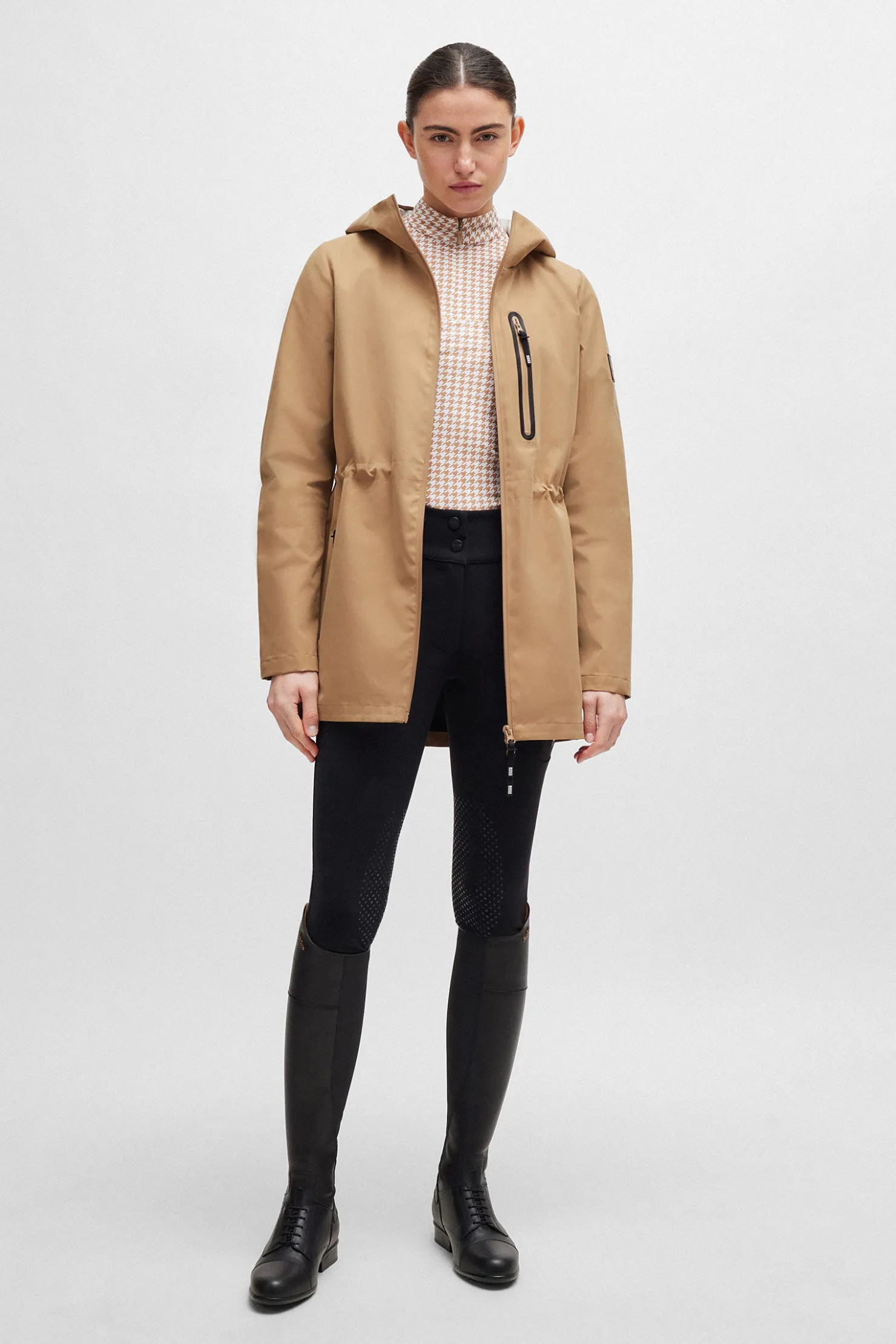 Sale boss Lenie Hard Shell parka Camel