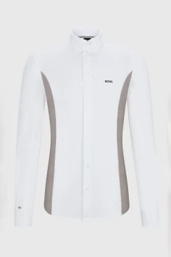 Best boss Norman show-skjorte med sidepanel White