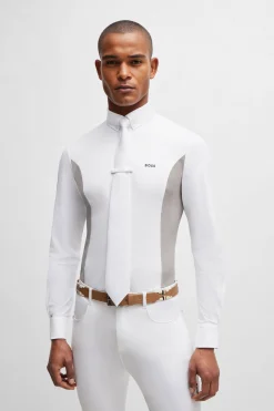 Best boss Norman show-skjorte med sidepanel White