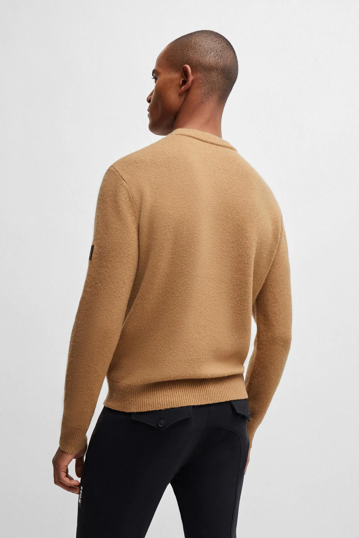 Best boss Rayn luksusstrikkegenser Camel