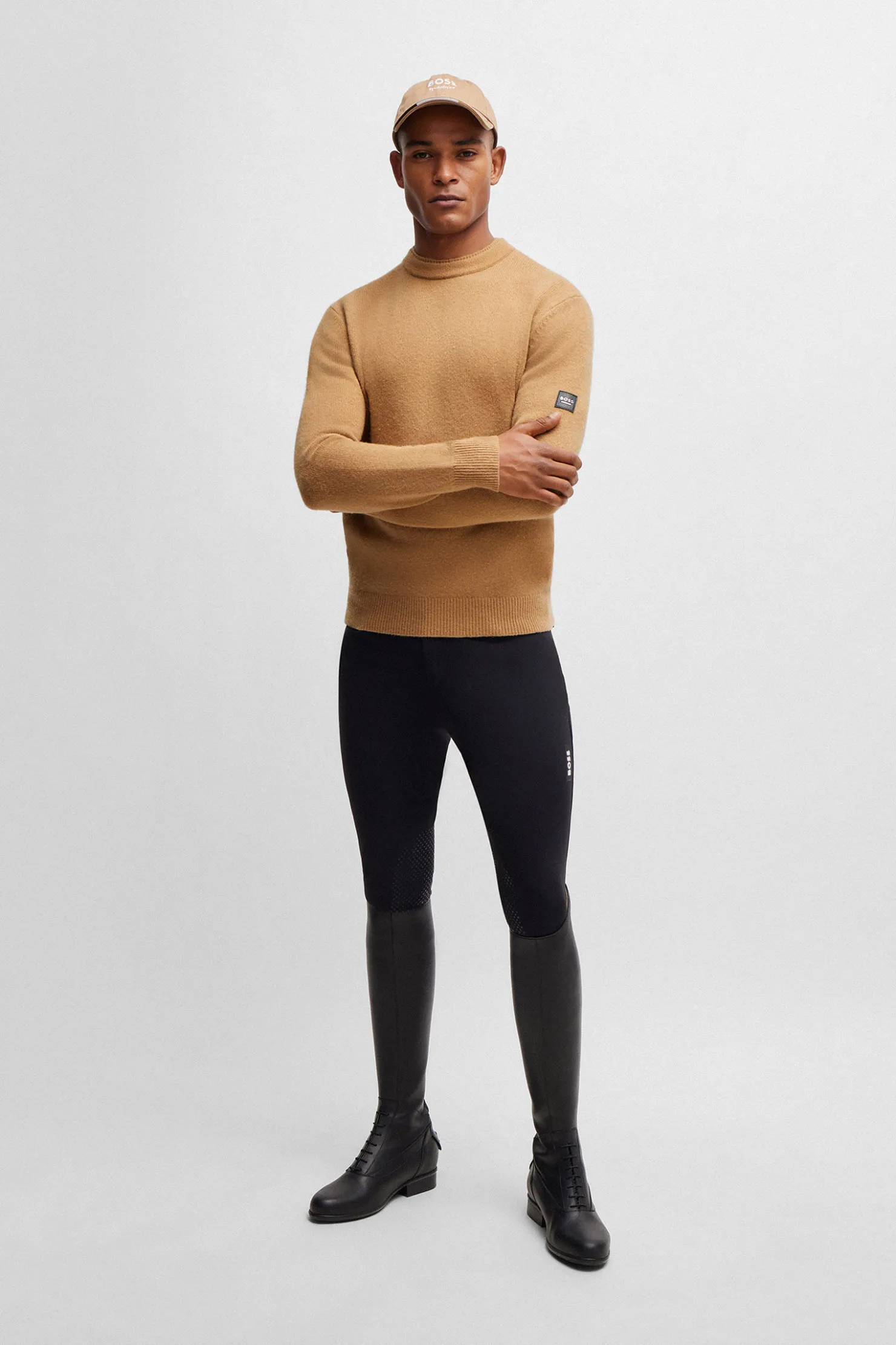 Best boss Rayn luksusstrikkegenser Camel