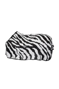 Discount bucas Buzz-Off Zebra fluedekken med avtagbart halsstykke Black/White