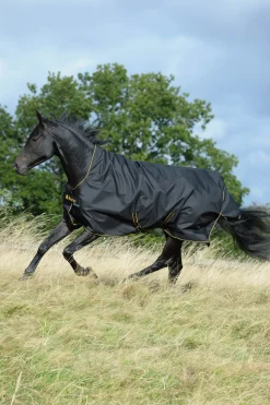 Hot bucas Irish utedekken med høy hals, 50g Black/Gold