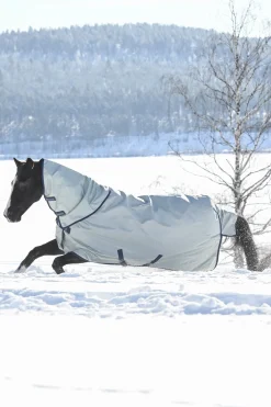 bucas Power Extra Utedekken med svettetransporterende funksjon, 300g Silver/DarkBlue