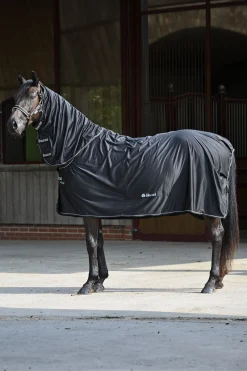 Clearance bucas Power svettedekken + halsstykke sett Black/Silver