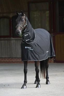 Clearance bucas Power svettedekken + halsstykke sett Black/Silver