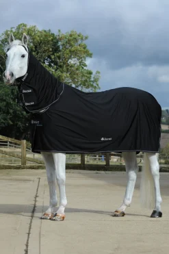 Clearance bucas Power svettedekken + halsstykke sett Black/Silver