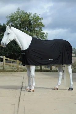 Clearance bucas Power svettedekken + halsstykke sett Black/Silver