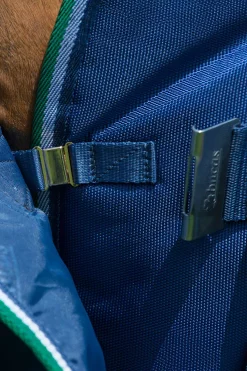 bucas Smartex Rain utedekken med stor hals, 0g Blue/White