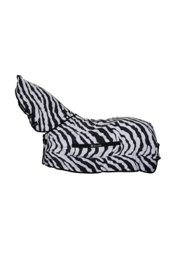 bucas Sweet-Itch Zebra eksemdekken med fast hals Black/White