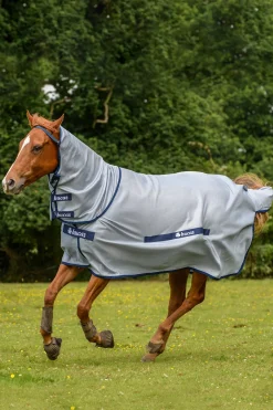 Discount bucas Buzz-Off Halsdekken til ponni Silver/Blue