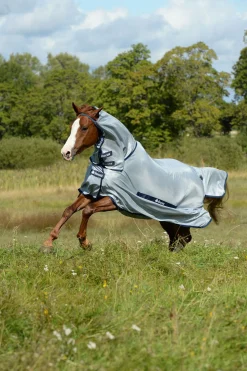 Discount bucas Buzz-Off Halsdekken til ponni Silver/Blue