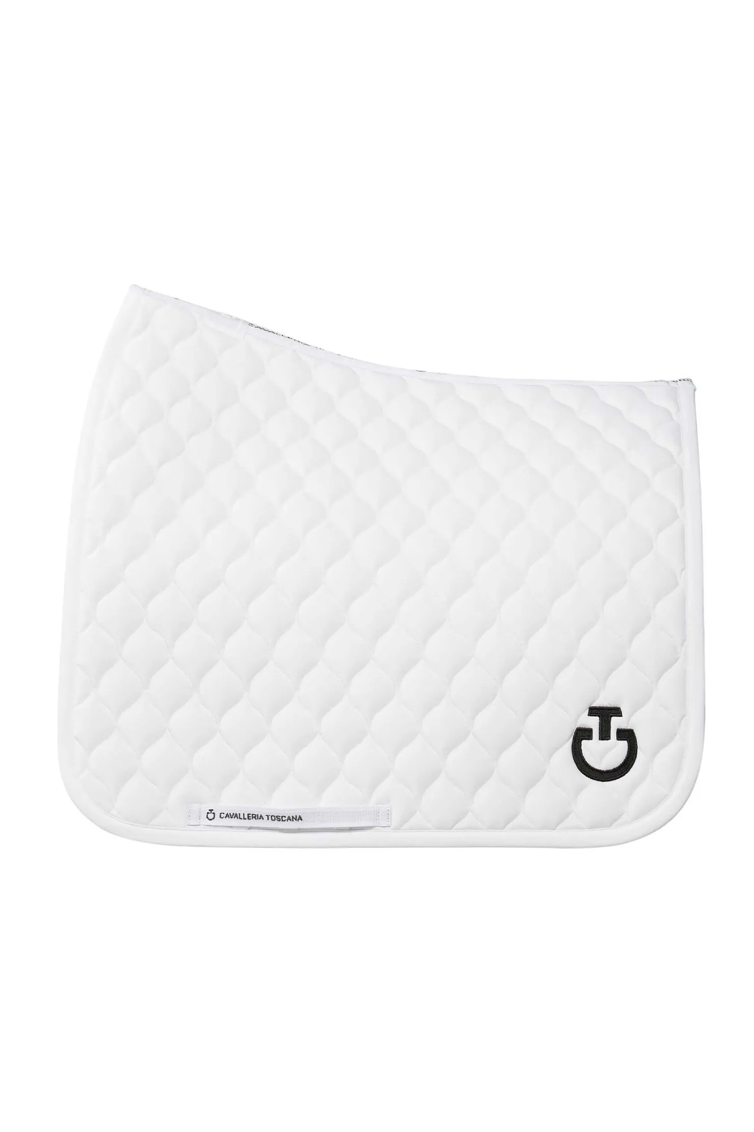 cavalleriatoscana Cavalleria Toscana Jersey Dressage Saddle Pad WH/AB