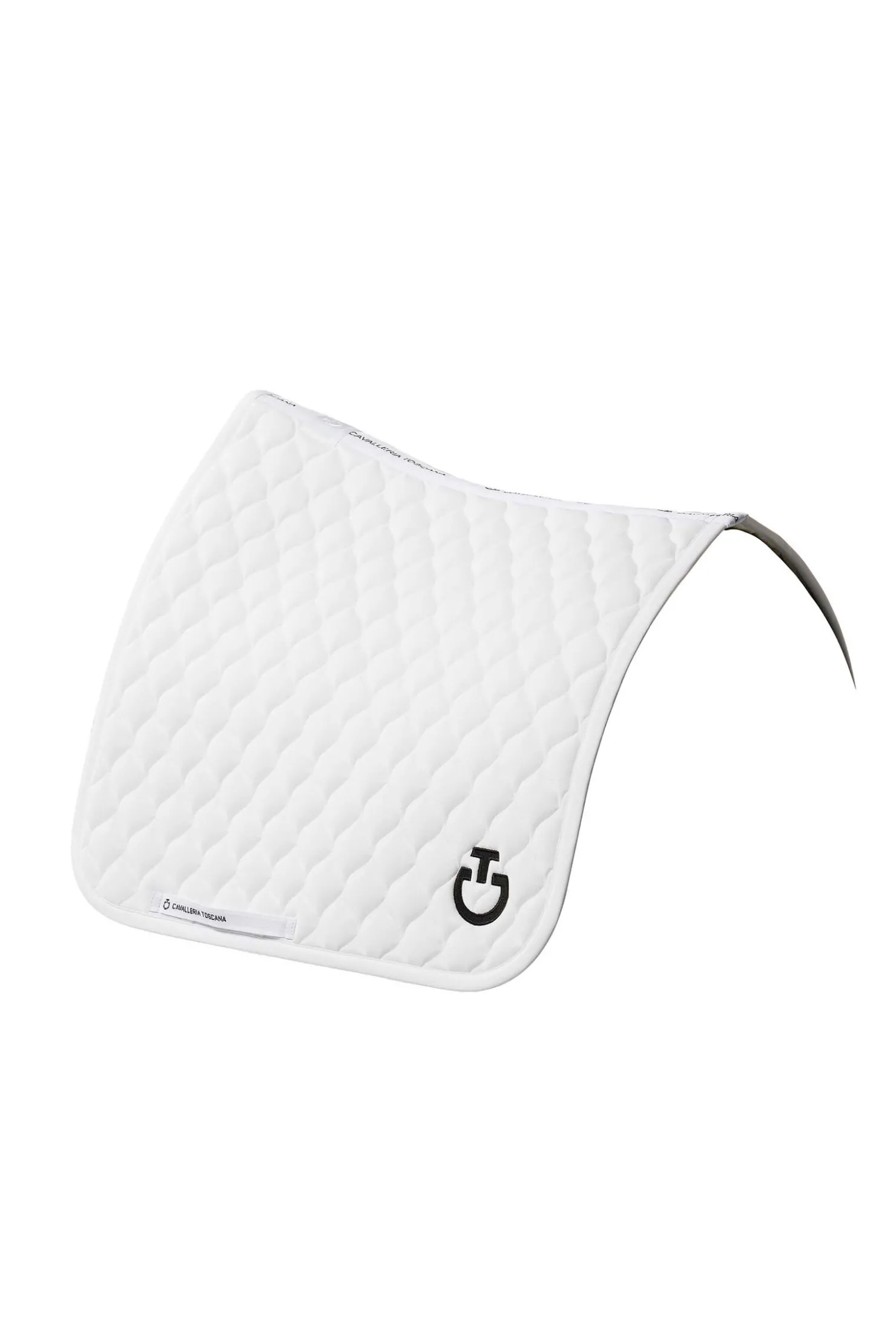 cavalleriatoscana Cavalleria Toscana Jersey Dressage Saddle Pad WH/AB