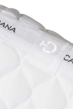 cavalleriatoscana Cavalleria Toscana Jersey Dressage Saddle Pad WH/AB