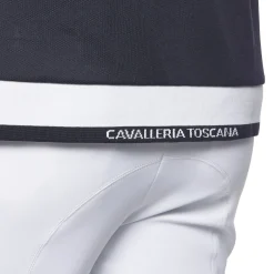 Hot cavalleriatoscana Cavalleria Toscana jersey piquet kortermet stevneskjorte, herre DB/AB