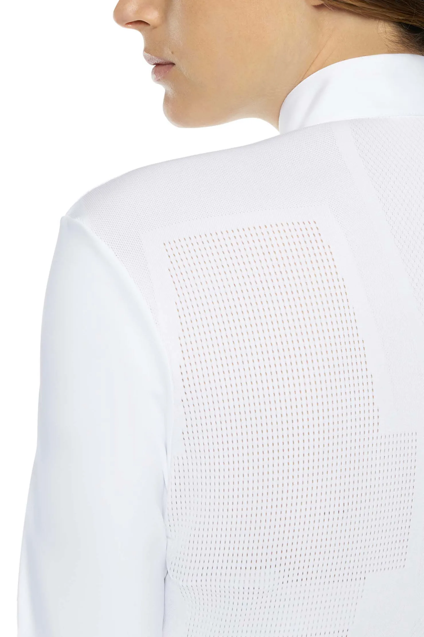 New cavalleriatoscana Cavalleria Toscana R-Evo Perforated Epaulet Women WH/AB