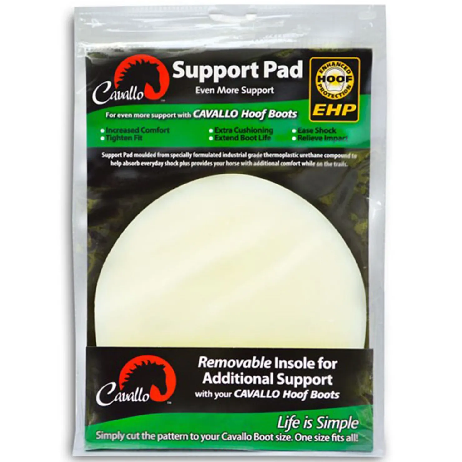 Hot cavallohorseriderfr Cavallo Hoof Boots F.R.A. TPU såler, par Natural