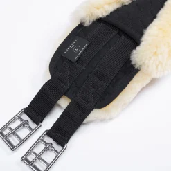 christ Kontur gjord, lang med lammeskinn Black/Off-White