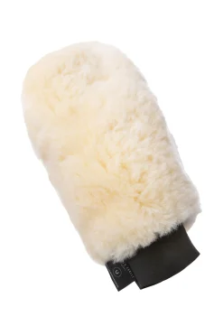 christ Pussehanske. Begge sider av saueskinn Off-White