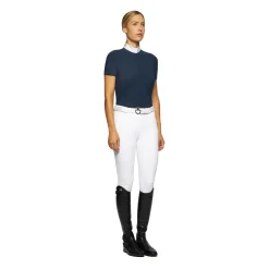 Discount cavalleriatoscana CT Elegant Embroidery S/S Competition Shirt Blue