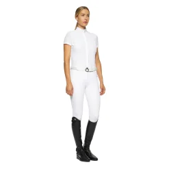 Outlet cavalleriatoscana CT Elegant Embroidery S/S Competition Shirt WH/AB