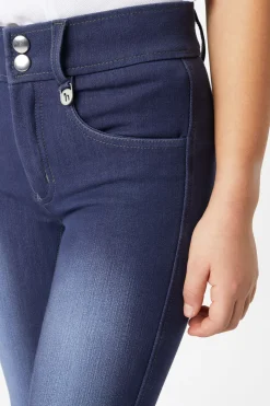 Sale horze Denim ridebukser til barn DarkDenimBlue