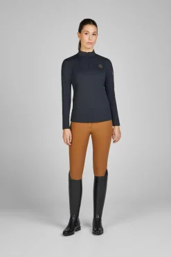 New eskadron Fanatics AW24 Langermet 1/2 glidelås skjorte Black