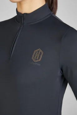 New eskadron Fanatics AW24 Langermet 1/2 glidelås skjorte Black