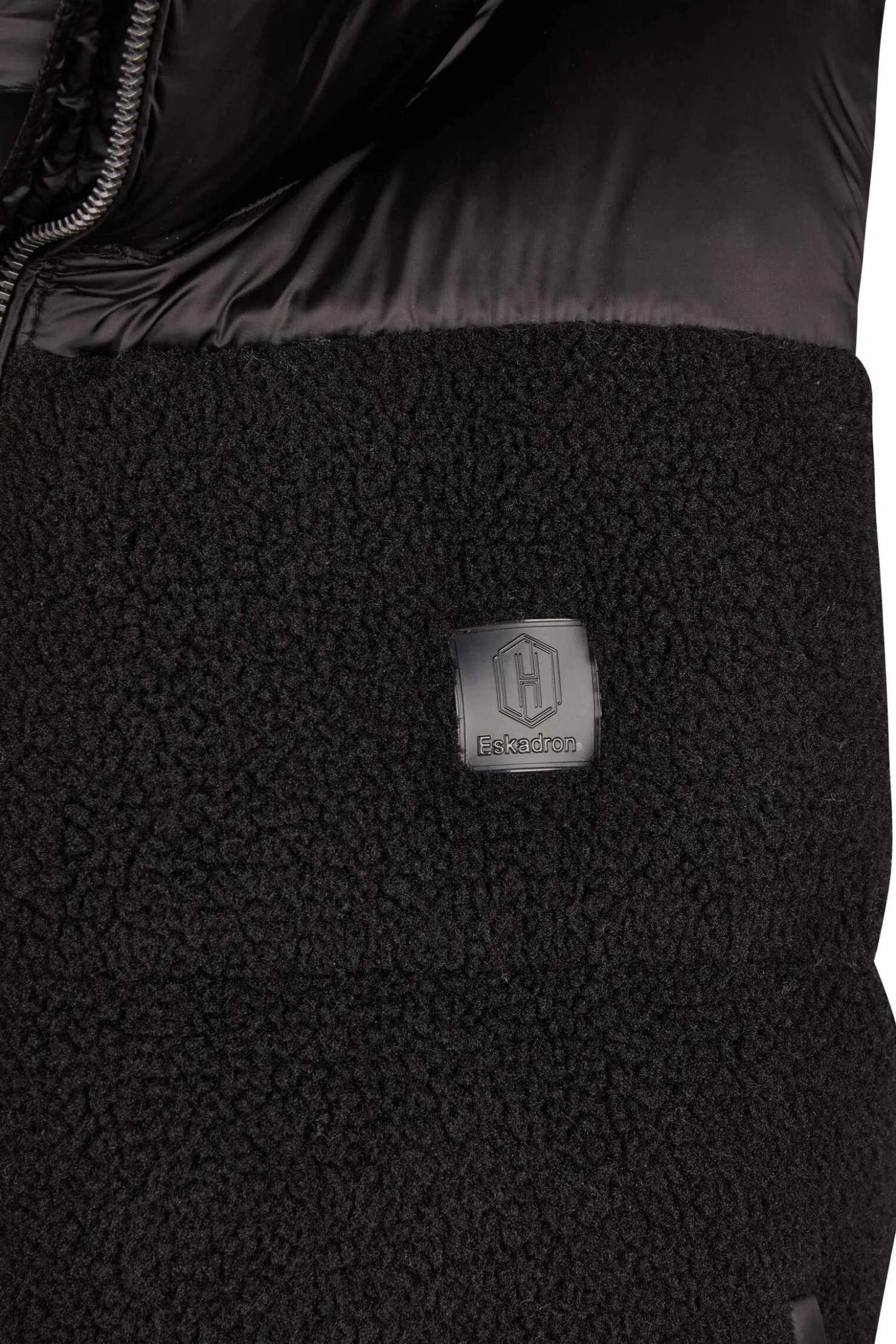 Online eskadron Fanatics AW24 Vattert Teddyfleece-vest Black