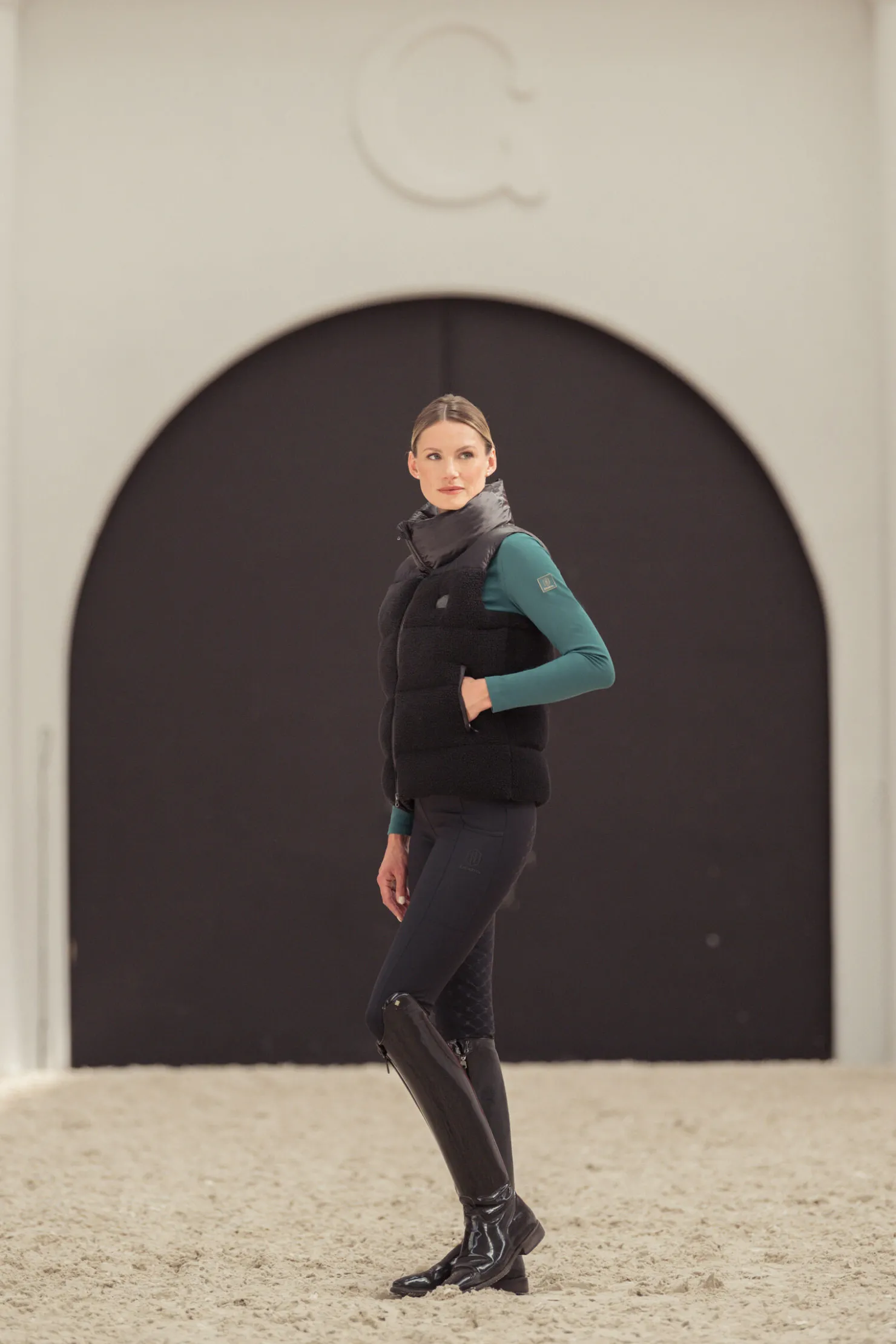 Online eskadron Fanatics AW24 Vattert Teddyfleece-vest Black