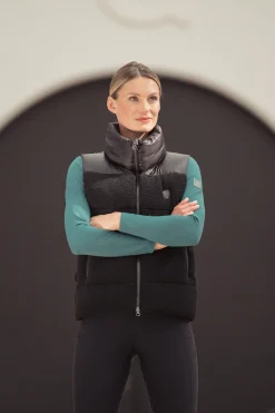 Online eskadron Fanatics AW24 Vattert Teddyfleece-vest Black