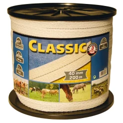 Online farmpatrol Farm Patrol klassisk strømbånd 200 m, 10 mm, 2x0,2+2x0,3 niro WH/AB