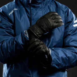 Sale finntack Elite lærhansker, vinter Black