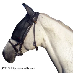Outlet cavallohorseriderfr F.R.A. Freedom Riding Articles Cavallo fluemaske med ører Black