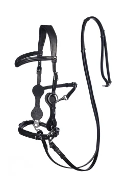 Best fra F.R.A. Freedom Riding Articles Calli hodelag Hackamore med tøyler (system 2) Black