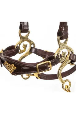 Clearance fra F.R.A. Freedom Riding Articles Imperial hodelag Hackamore med tøyler (system 2) shire Brown