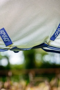 Sale horseware Amigo Airflow flueteppe med avtakbar nakkedel Navy/Airblue