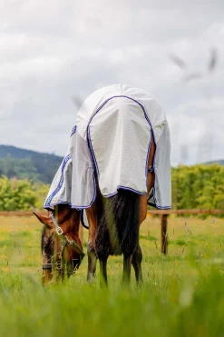 Sale horseware Amigo Airflow flueteppe med avtakbar nakkedel Navy/Airblue