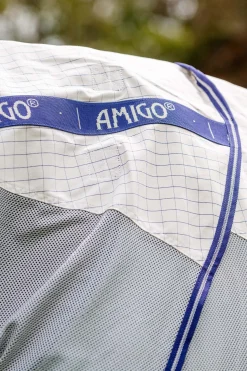 Sale horseware Amigo Airflow flueteppe med avtakbar nakkedel Navy/Airblue