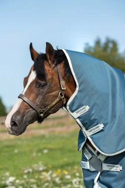 Clearance horseware Amigo AmEco 12 Plus utedekken med avtakbar nakkedel, 0g Teal/Grey