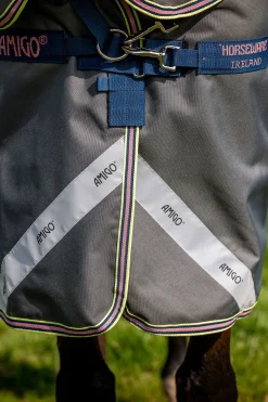 Best horseware Amigo Bravo 12 Plus Bundle Utedekken 50g, med 2 underdekken DarkShadow/Navy&Rose