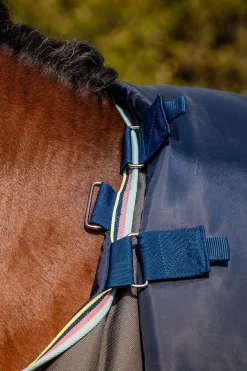 New horseware Amigo Bravo 12 Plus utedekken, 250g Shadow/Navy&Lime