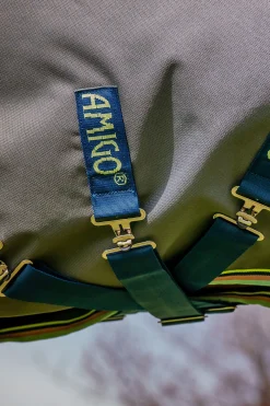 New horseware Amigo Bravo 12 Plus utedekken, 250g Shadow/Navy&Lime